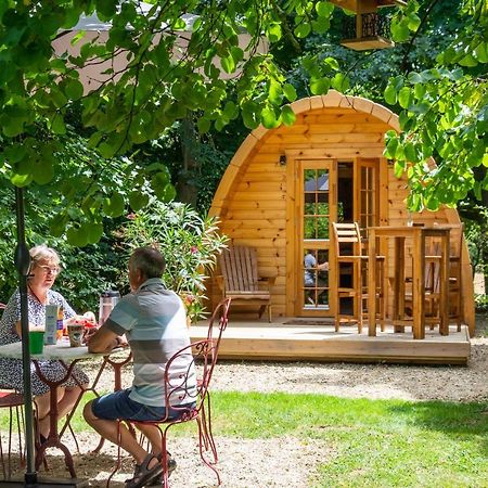 Cabane en bois avec bain nordique Asnieres-sur-Vegre Extérieur photo